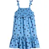 Tucker + Tate Kids' Smocked Tiered Chambray Dress In Blue Chambray Flowers