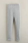 Tucker + Tate Kids' Sparkle Rib Leggings In Gray