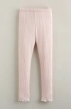 Tucker + Tate Kids' Sparkle Rib Leggings In Pink