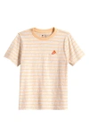 Tucker + Tate Kids' Stripe Embroidered T-shirt In Orange Ice Cody Stripe