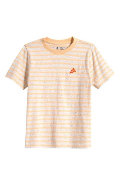 Tucker + Tate Kids' Stripe Embroidered T-shirt In Orange Ice Cody Stripe