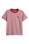 Tucker + Tate Kids' Stripe Embroidered T-shirt In Red Rio Cody Stripe