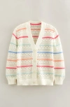 Tucker + Tate Kids' Stripe Open Stitch Cotton Cardigan In Multi