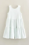 Tucker + Tate Kids' Stripe Tiered Romper In White