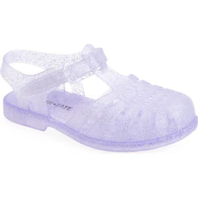 Tucker + Tate Kids' Sunnie Jelly Fisherman Sandal In Purple Glitter