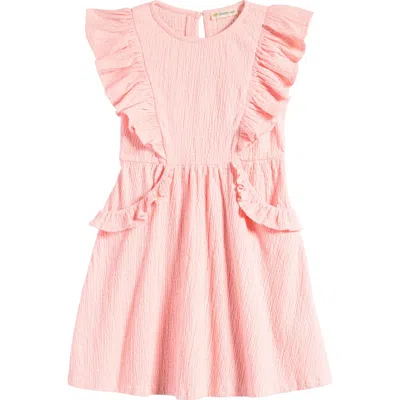 Tucker + Tate Kids' Textured Pinafore Dress In Pink English