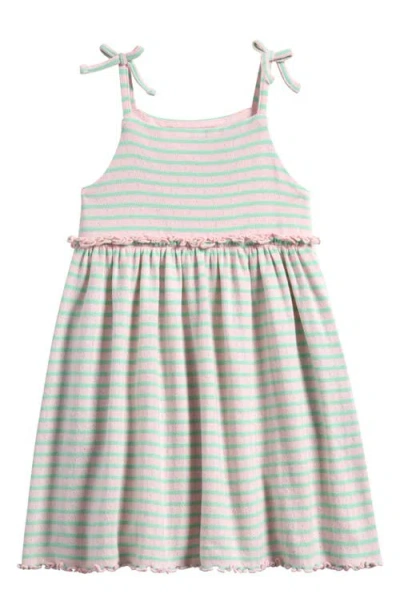 Tucker + Tate Kids' Bow Strap Tank Dress In Pink Balm Faye Stripe