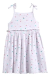 Tucker + Tate Kids' Bow Strap Tank Dress In White- Multi Scattered Hearts
