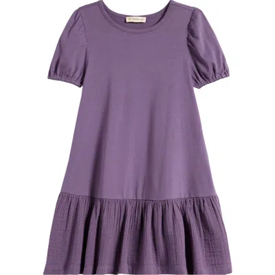 Tucker + Tate Kids' Tiered Cotton Dress In Purple Montana