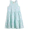 Tucker + Tate Kids' Tiered Dress In Blue Saltwater Danny Floral