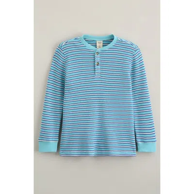 Tucker + Tate Kids' Waffle Stitch Top In Blue