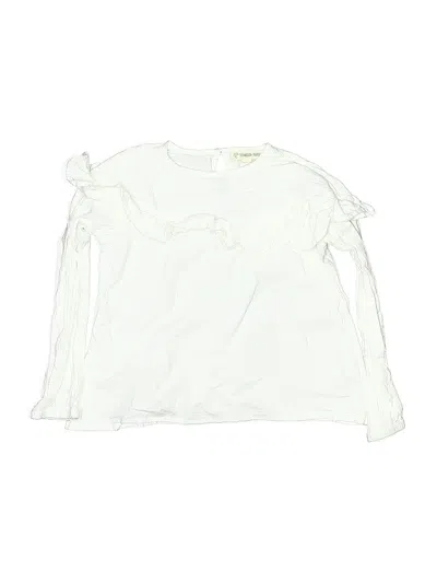 Pre-owned Tucker + Tate Kids' Long Sleeve Blouse In Ivory