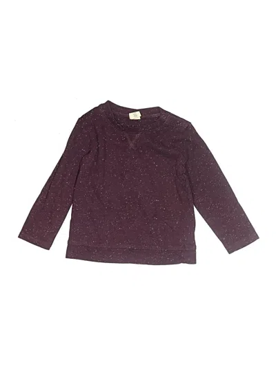 Pre-owned Tucker + Tate Babies' Long Sleeve Henley In Burgundy