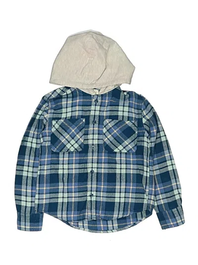 Pre-owned Tucker + Tate Kids' Long Sleeve Henley Shirt In Blue