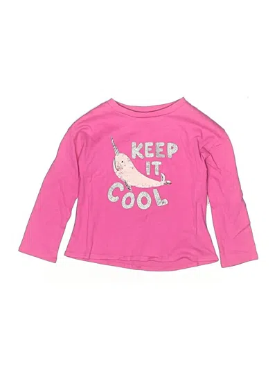 Pre-owned Tucker + Tate Kids' Long Sleeve T-shirt In Pink
