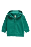 Tucker + Tate Organic Cotton Blend Fleece Zip Hoodie In Green Evergreen