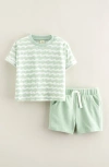 Tucker + Tate Patterned T-shirt & Drawstring Shorts Set
