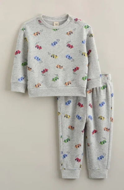 Tucker + Tate Babies'  Print Fleece Sweatshirt & Joggers Set In Multi