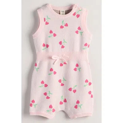 Tucker + Tate Babies'  Ribbed Waist Cotton Romper In Multi