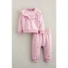 Tucker + Tate Ruffle Fleece Sweatshirt & Joggers Set In Pink
