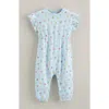 Tucker + Tate Babies'  Ruffle Sleeve Romper In Blue