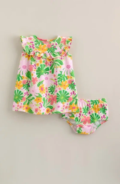 Tucker + Tate Babies'  Ruffle Yoke Cotton Dress With Bloomers In Multi