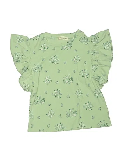 Pre-owned Tucker + Tate Kids' Short Sleeve Blouse In Green