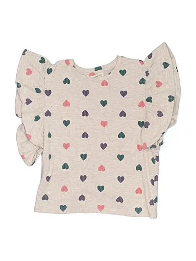 Pre-owned Tucker + Tate Kids' Short Sleeve Blouse In Ivory