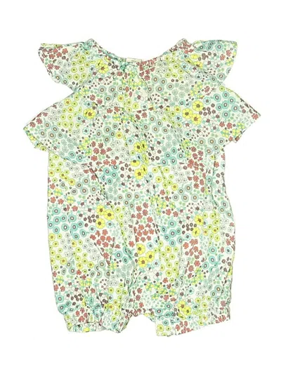 Pre-owned Tucker + Tate Babies' Short Sleeve Onesie In Yellow
