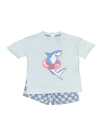 Pre-owned Tucker + Tate Kids' Short Sleeve Top Blue Tops