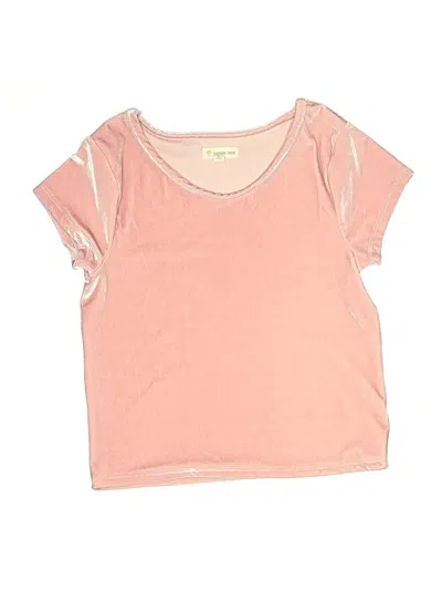 Pre-owned Tucker + Tate Kids' Short Sleeve Top Pink Scoop Neck Tops