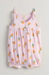 Tucker + Tate Shoulder Bow Cotton Romper In Pink