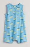 Tucker + Tate Sleeveless Cotton Romper In Blue