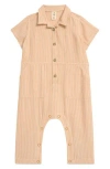 Tucker + Tate Stripe Cotton Utility Romper