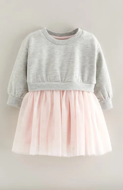 Tucker + Tate Babies'  Tutu Sweatshirt Dress In Gray