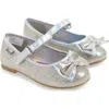 Tucker + Tate X Disney Frozen Kids' Bow Mary Jane Flat In Silver Glitter