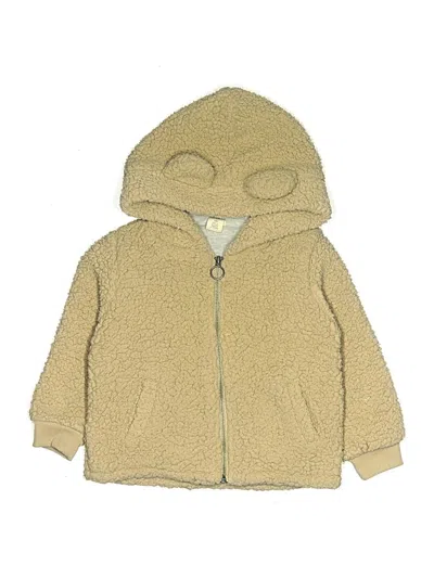 Pre-owned Tucker + Tate Kids' Zip Up Hoodie In Tan