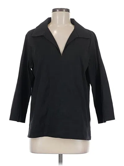 Pre-owned Tuckernuck 3/4 Sleeve Blouse In Black