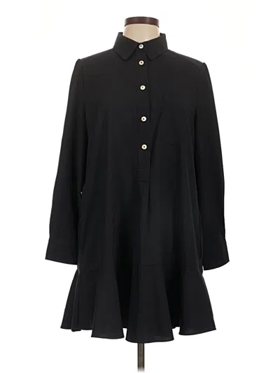 Pre-owned Tuckernuck 3/4 Sleeve Blouse In Black