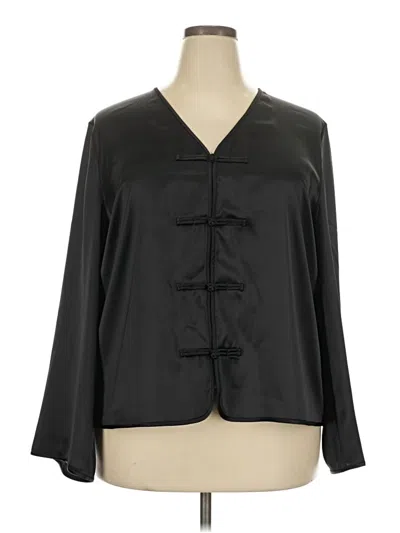 Pre-owned Tuckernuck 3/4 Sleeve Blouse In Black