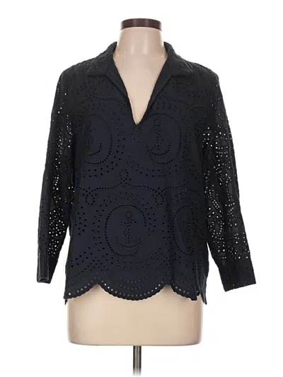 Tuckernuck 3/4 Sleeve Blouse In Black