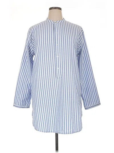 Pre-owned Tuckernuck 3/4 Sleeve Blouse In Blue