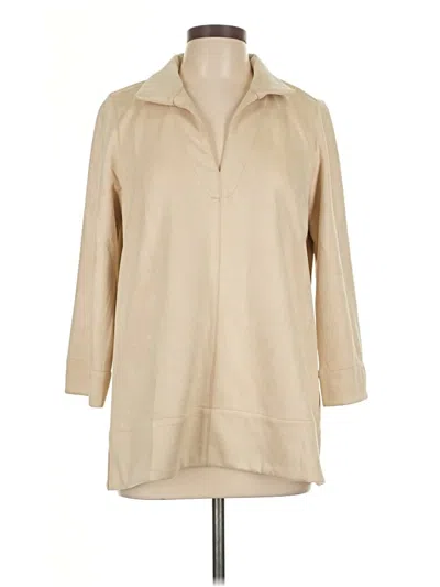 Pre-owned Tuckernuck 3/4 Sleeve Blouse In Brown