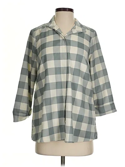 Pre-owned Tuckernuck 3/4 Sleeve Blouse In Gray