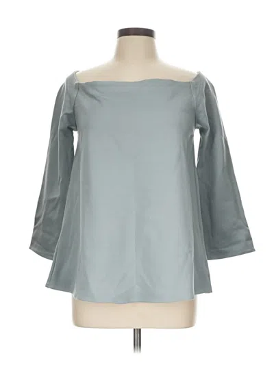 Pre-owned Tuckernuck 3/4 Sleeve Blouse In Gray