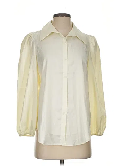 Pre-owned Tuckernuck 3/4 Sleeve Blouse In Ivory