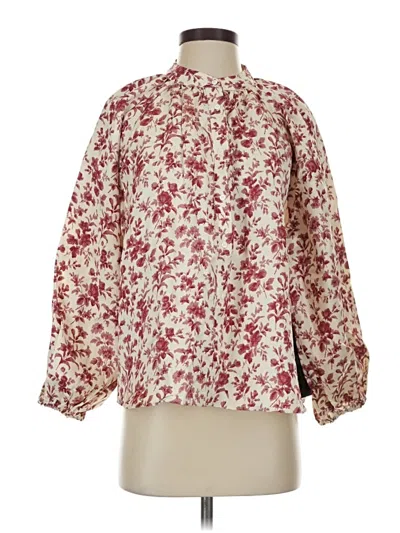 Pre-owned Tuckernuck 3/4 Sleeve Blouse In Ivory