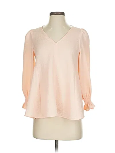 Pre-owned Tuckernuck 3/4 Sleeve Blouse In Pink