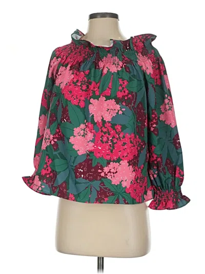 Pre-owned Tuckernuck 3/4 Sleeve Blouse In Pink