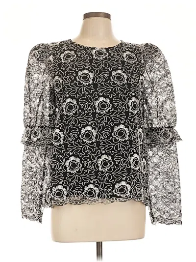 Pre-owned Tuckernuck 3/4 Sleeve Blouse In Silver